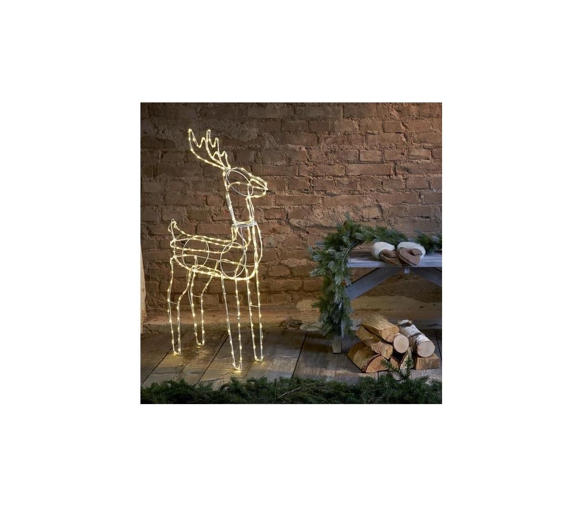 Eglo 411448 - LED Vonkajšia vianočná dekorácia TUBY DEER 220xLED/0,06W/6/230V IP44