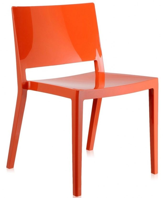 Kartell - Stolička Lizz Gloss, oranžová