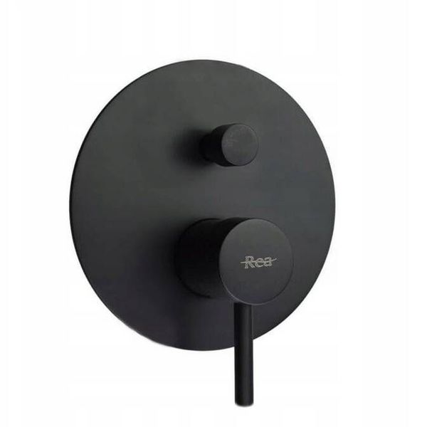 REA - Podomietkový vaňový a sprchový set LUNGO BLACK BLACK + BOX