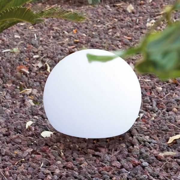 FARO BARCELONA IP65 – okrúhle vonkajšie dekoračné svetlo Balda, polyetylén, E27, 15W, L: 50 cm, K: 40cm