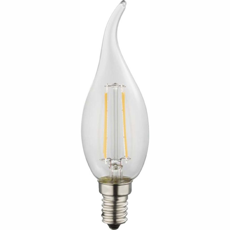 LED žiarovka Led bulb 10584 (nikel + priehľadná)