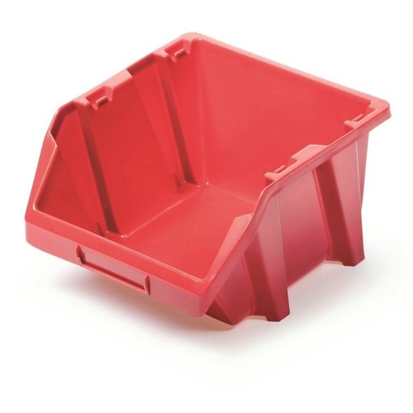 Plastový úložný box BINET SHORT červený
