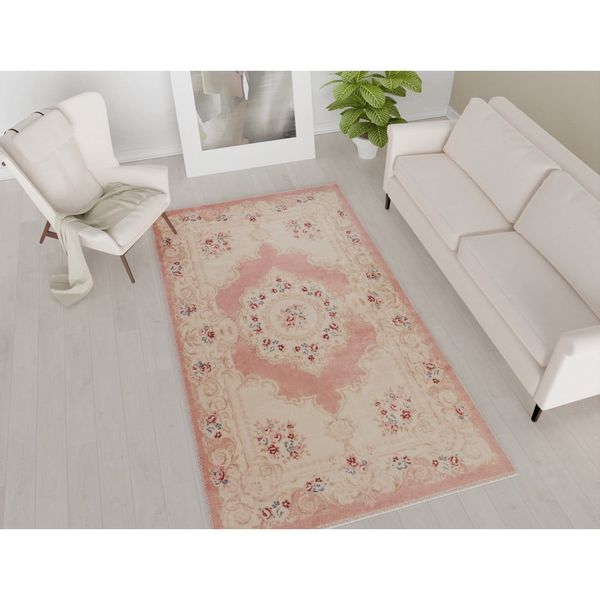 Oranžový prateľný koberec 80x50 cm - Vitaus