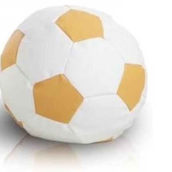 Sedací vak futbalová lopta TiaHome - bielo svetlo modrá