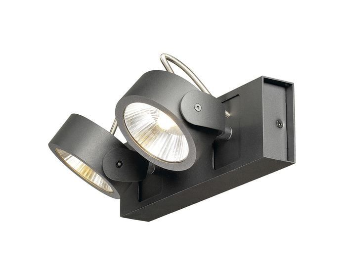 Stropné svietidlo SLV KALU  2x LED černé 60° 1000129