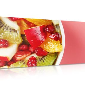 Obraz letný ovocný šalát - 120x60