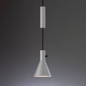 TECNOLUMEN Eleu - LED závesné svietidlo, sivé, Obývacia izba / jedáleň, Kov, 12.2W, K: 23cm