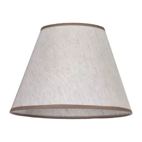 Euluna Tienidlo na lampu Mini Romance – lampa ekru/béžová, bavlna, E27, K: 20cm
