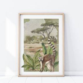 Plagát Safari - Lemur P349