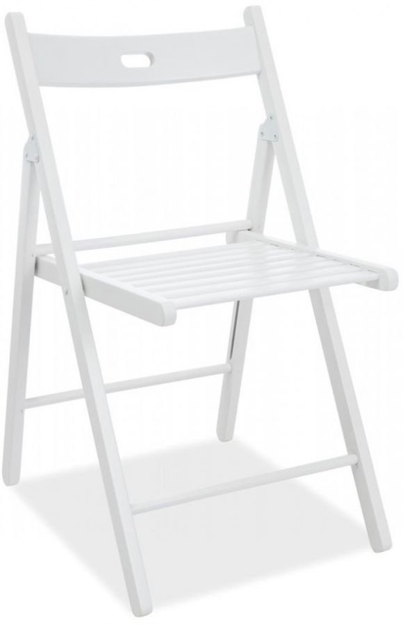 SEDIA Skládacia stolička SMART II biela