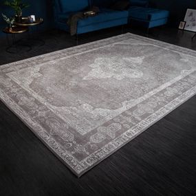 Estila Orientálny luxusný koberec Caubbar I v sivom vintage odtieni 350cm
