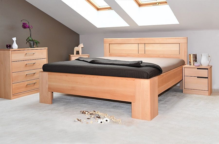 Masívna posteľ s úložným priestorom hollywood 2 - 160/180 x 200cm -