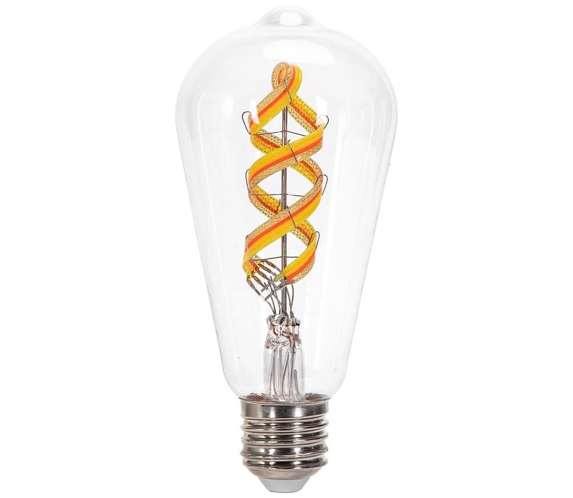 LED RGBW Žiarovka FILAMENT ST64 E27/4,9W/230V 2700K - Aigostar