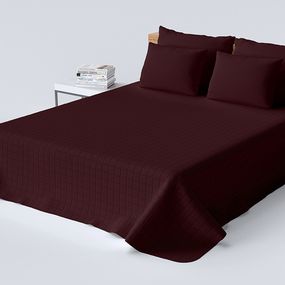 DomTextilu Kvalitný prehoz na posteľ bordovej farby Šírka: 75 cm | Dĺžka: 220 cm 47147-218593