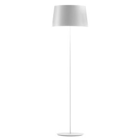 Vibia Warm 4906 dizajnérska stojaca lampa, biela, Obývacia izba / jedáleň, hliník, ušľachtilá oceľ, E27, 15W, K: 150cm