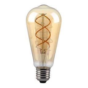 LED Stmievateľná žiarovka FILAMENT ST64 E27/4,8W/230V 1800K