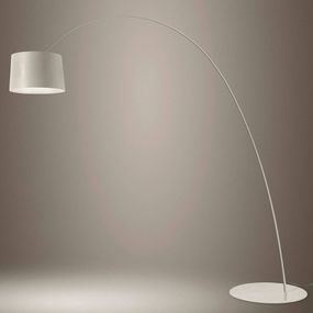 Foscarini Twiggy MyLight stojaca LED CCT greige, Obývacia izba / jedáleň, sklenené vlákno kompozitný materiál, plast, hliník, 28W, K: 223.5cm