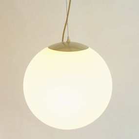 Innermost Drop závesná lampa, mosadz, Ø 20 cm, Obývacia izba / jedáleň, sklo, E27, 15W, K: 20cm