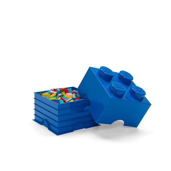 Modrý úložný box štvorec LEGO®