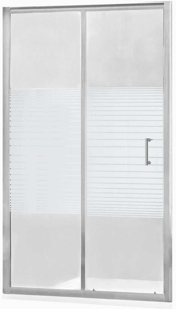 MEXEN - Apia posuvné sprchové dvere 120 cm dekor, chróm 845-120-000-01-20