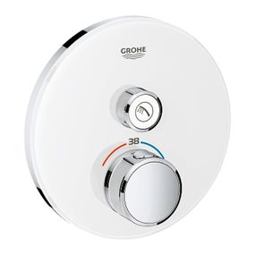 Grohe Grohtherm Smart Control - podomietkový termostat na jeden spotrebič, okrúhly tvar, biela/chróm, 29150LS0