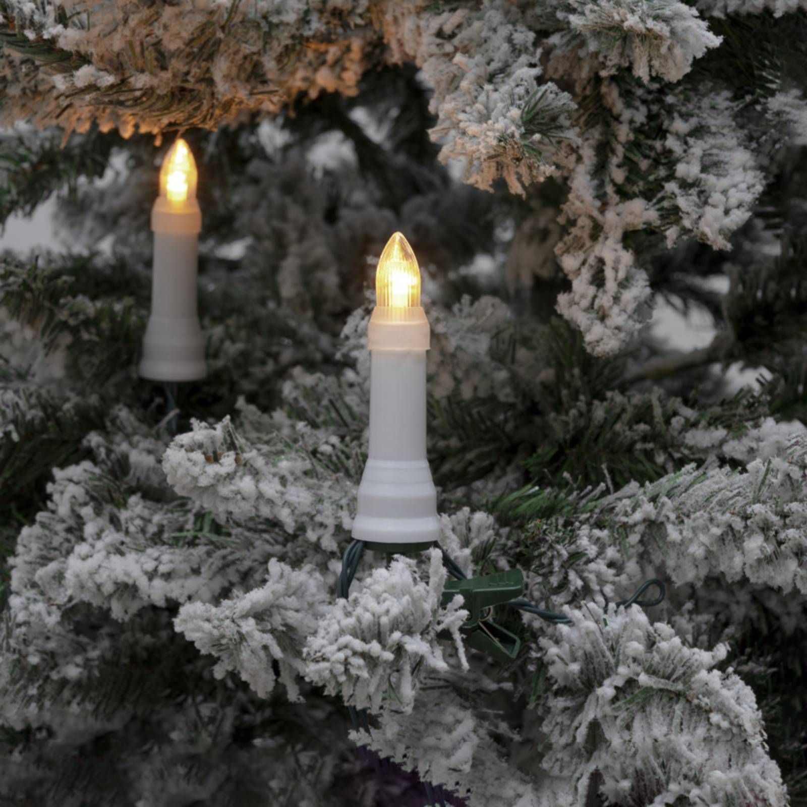 Konstsmide Christmas Svetelná LED reťaz Topbirnen IP44 jantárová 25-pl., plast, 0.06W, P: 1680 cm