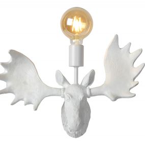 Lucide 47209/01/31 nástenná lampa Extravaganza Moose 1x40W | E27 - biela, stmievateľná