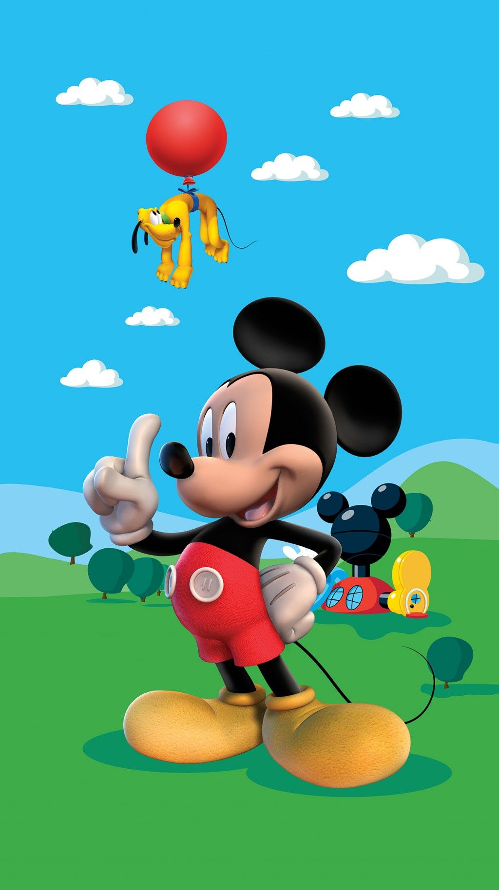 FCP L 6141 AG Design textilný foto záves detský obrazový Mickey Mouse Disney FCPL 6141 s úplným zatienením, veľkosť 140 x 245 cm
