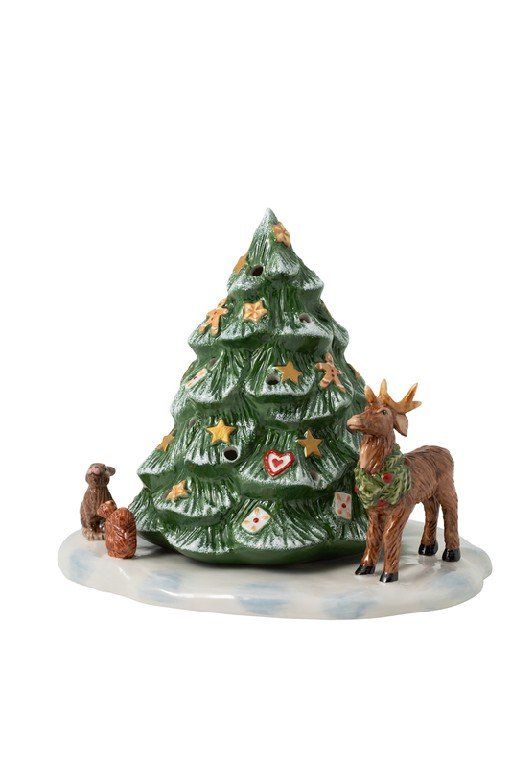 Villeroy & Boch Christmas Toys dekorácia / svietnik, vianočný stromček so zvieratkami, 17 cm 14-8327-6648