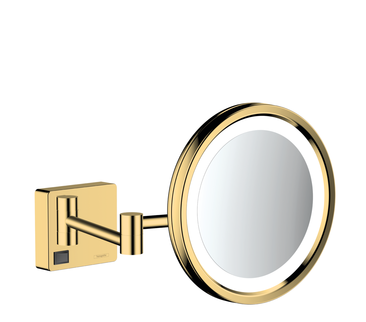 Hansgrohe AddStoris - Kozmetické zrkadlo s LED osvetlením, leštený vzhľad zlata 41790990