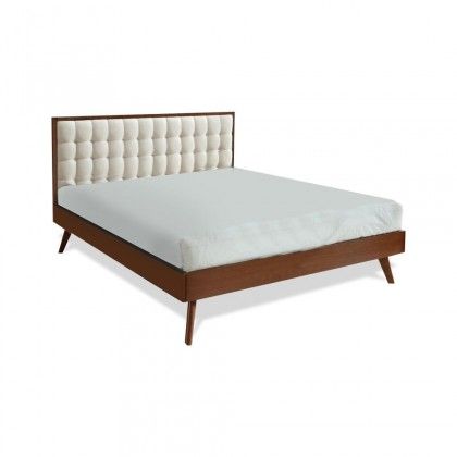 Drevená posteľ Frances 160x200, orech, bez matraca
