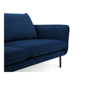 Modrá zamatová pohovka 200 cm Vienna – Cosmopolitan Design
