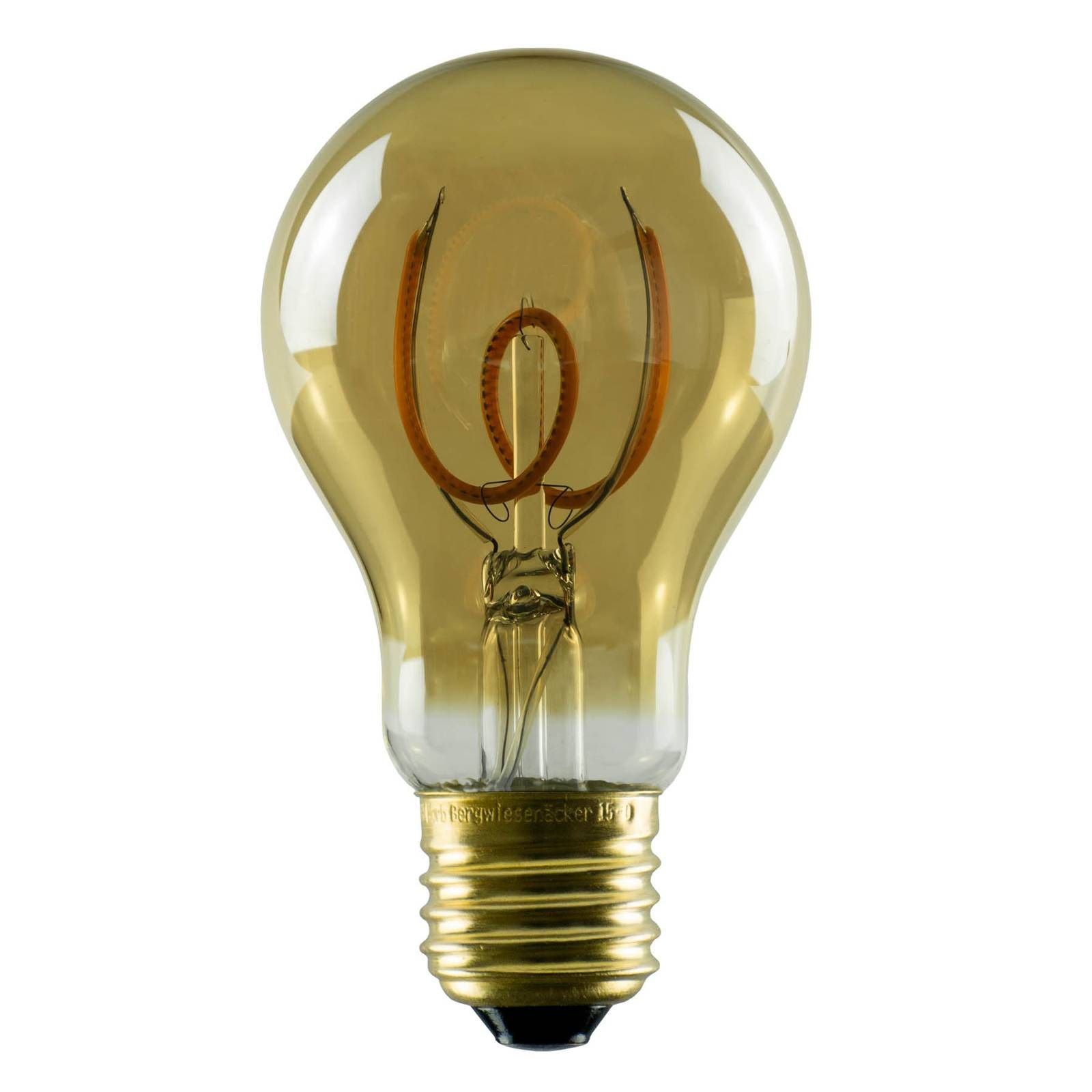 Segula SEGULA LED E27 3, 2W A60 1 800K zlatá stmievateľná, sklo, E27, 3.2W, P: 11 cm