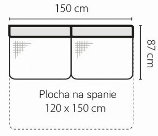 Stagra Rohová sedacia súprava Barello na vyskladanie Barello: 3F s plochou na spanie