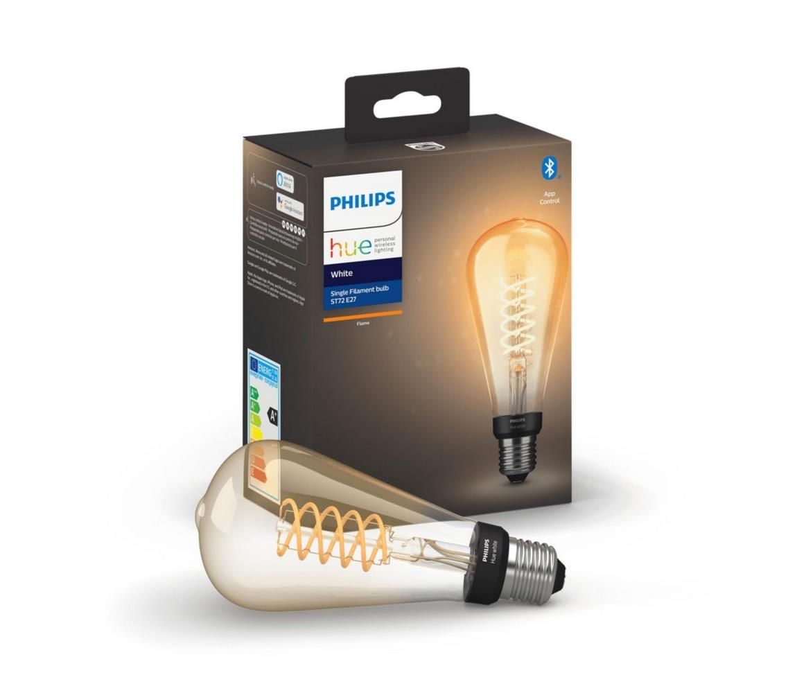 LED Stmievateľná žiarovka Philips Hue WHITE FILAMENT ST72 E27/7W/230V 2100K