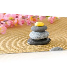 Obraz Zen kamene v tvare pyramídy - 120x60