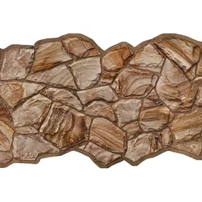 PVC 3D obkladový panel 98 x 48 cm - Sandstone Brown hnedý