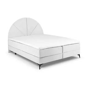 Svetlosivá boxspring posteľ s úložným priestorom 160x200 cm Sunset – Cosmopolitan Design