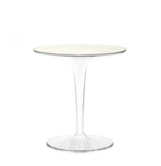 Kartell - Konferenčný stolík Tip Top Glass - 48,5 cm