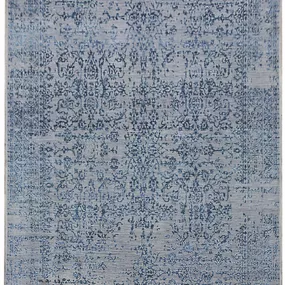 Diamond Carpets koberce Ručne viazaný kusový koberec Diamond DC-JK 1 Silver / blue - 365x457 cm