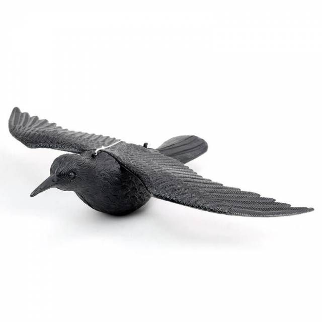 Kinekus Plašič závesný, plastový, lietajúci, HAVRAN, čierny, 40x57,5cm
