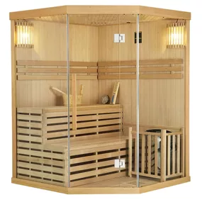 M-SPA - Suchá sauna s rúrou pre 3 osoby 150 x 150 x 200 cm