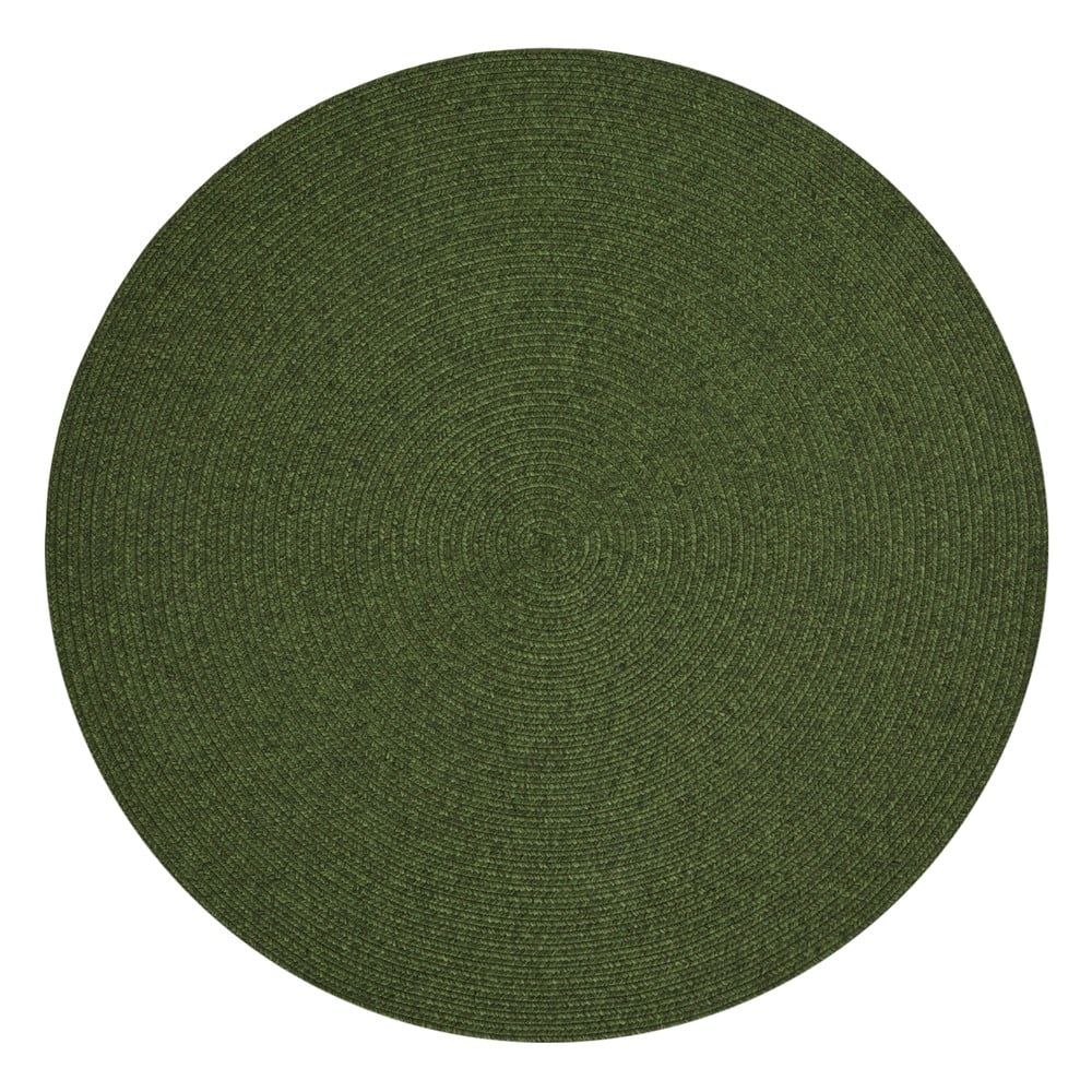 Zelený okrúhly vonkajší koberec ø 200 cm - NORTHRUGS