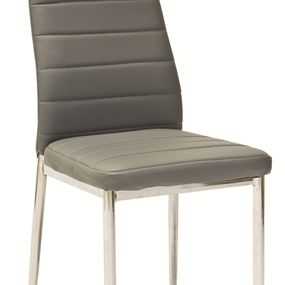 Jedálenská stolička H-261 (ekokoža sivá)