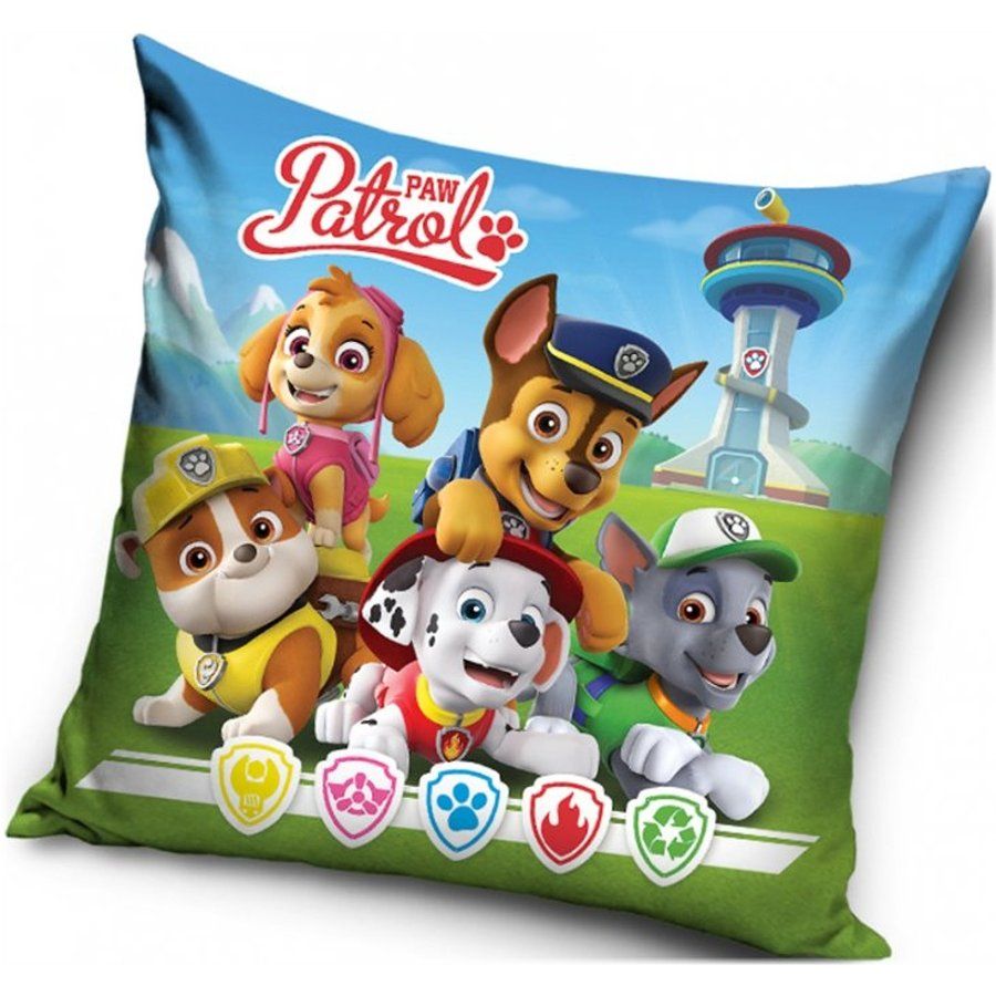 Carbotex · Povlak na vankúš Tlapková patrola - Paw Patrol - motív Fantastická päťka - 40 x 40 cm