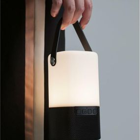 Nova Luce Přenosná lampička s vestavěným reproduktorem RAY - 2.5 W, 40 lm, 3000 K, bílo-černé NV 9180371