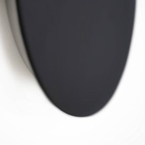 Escale Blade nástenné LED čierna matná Ø 59 cm, Obývacia izba / jedáleň, hliník, 28W