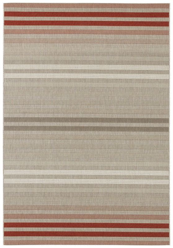 NORTHRUGS - Hanse Home koberce Kusový koberec Beach 103851 Red / Grey / Cream - 160x230 cm