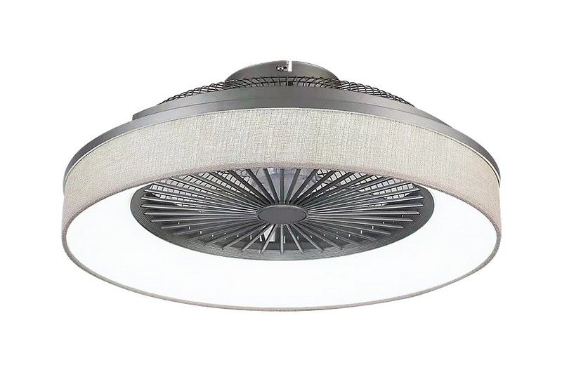 RABALUX 5420 Benicio stropné svietidlo s ventilátorom LED D525mm 35W/1050lm 3000-6000K šedá, biela, stmievateľné, diaľkový ovládač