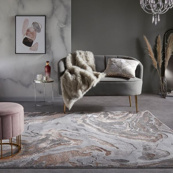 Sivo-béžový koberec Flair Rugs Marbled, 200 x 290 cm
